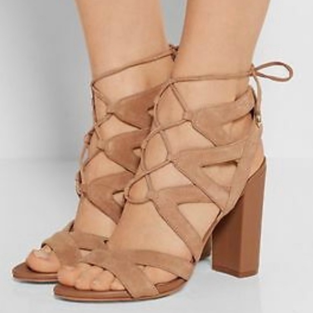 SAM EDELMAN YARDLEY LACE UP HEELS